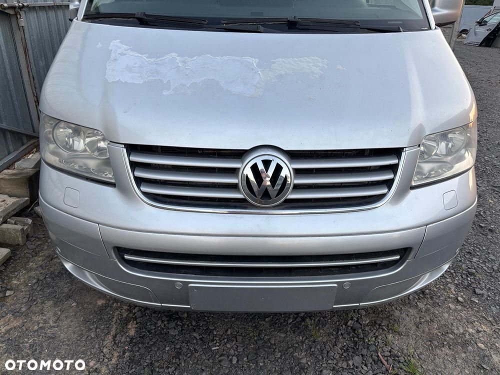 zderzak przedni kompletny na spryski PDC atrapa przód vw transporter multivan caravelle t5 LA7W - 3