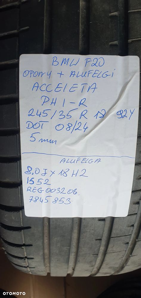 Alufelgi felgi aluminiowe M-Pakiet 5x120 R18 2x 7.5J IS45 2x 8J IS52 BMW I F20 7845852 7845853 - 31