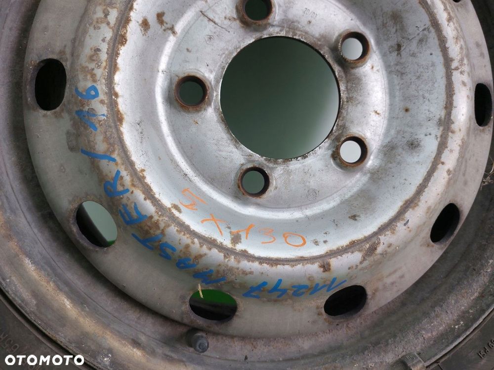 Koło stalowe 1 sztuka Renault Master MOVANO 5X130 6J 16 ET 66 - 10