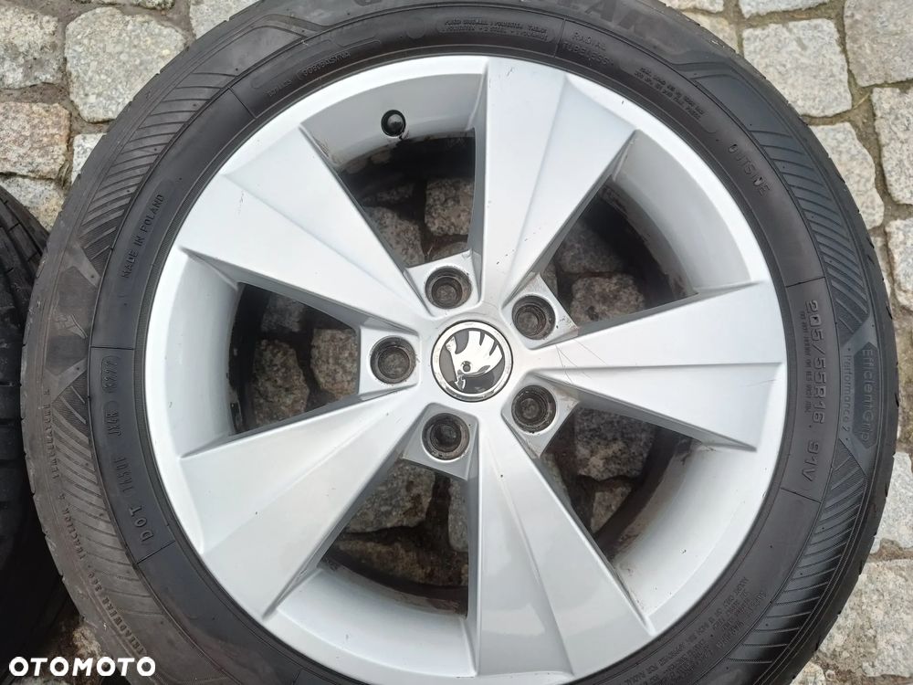 Felgi Aluminiowe 16 Skoda Octavia 3 5x112 ET46 5E0601025C Koła VW Seat Audi 6,5Jx16H2 - 10
