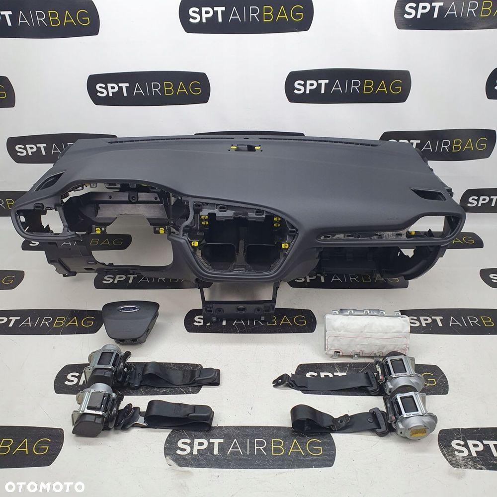 FORD PUMA MK2 DESKA ROZDZIELCZA KONSOLA KOKPIT PULPIT PODUSZKI AIRBAG AIR BAG PASY KIT SET - 1