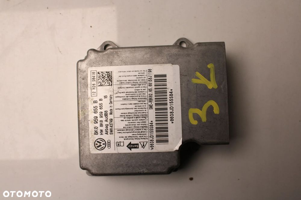 AUDI A4 B8 07R- MODUŁ SENSOR PODUSZEK AIRBAG 8K0959655B - 3