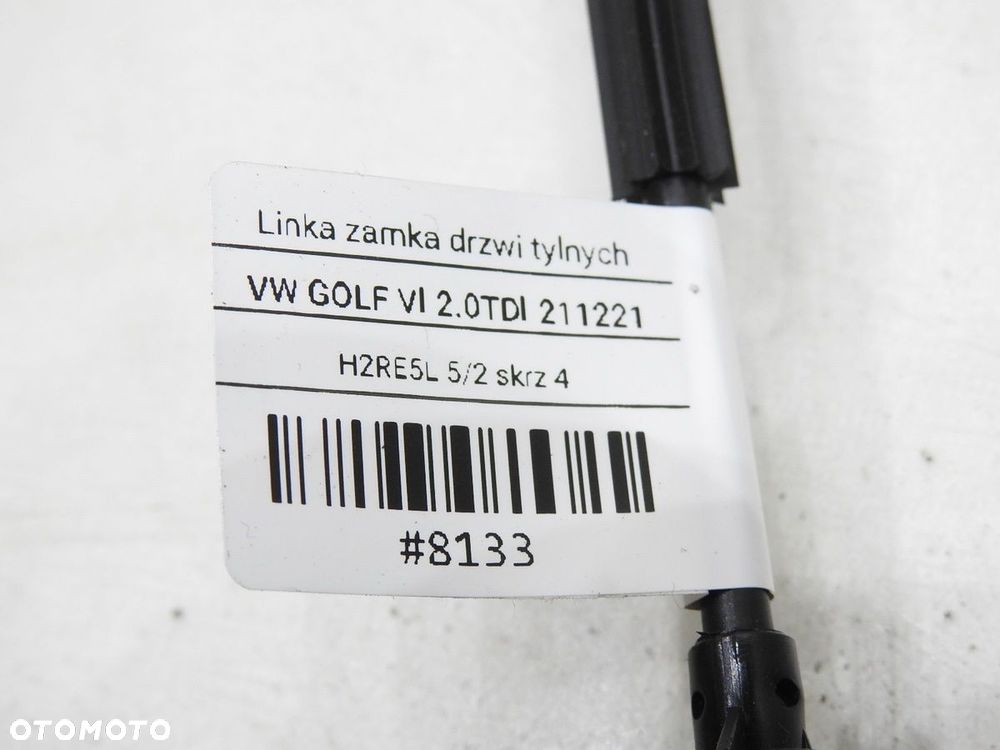 LINKA CIĘGNO ZAMKA DRZWI TYŁ VW GOLF VI 5K4839085 - 6