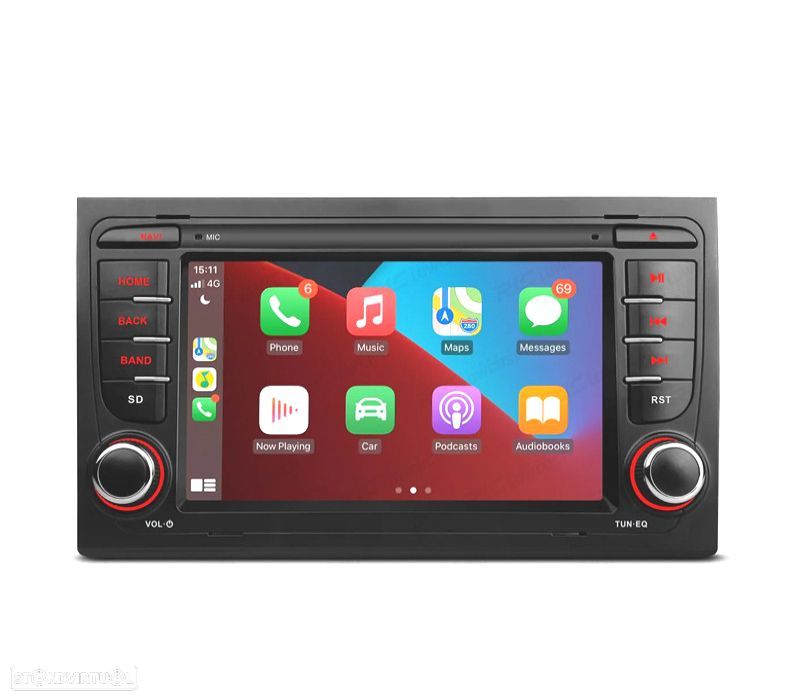 7″ ANDROID 12 OCTACORE DDR4 2GB RAM 32GB ROM SSD RÁDIO GPS CARPLAY ANDROID AUTO DSP INTEGRADOS 4X - 9