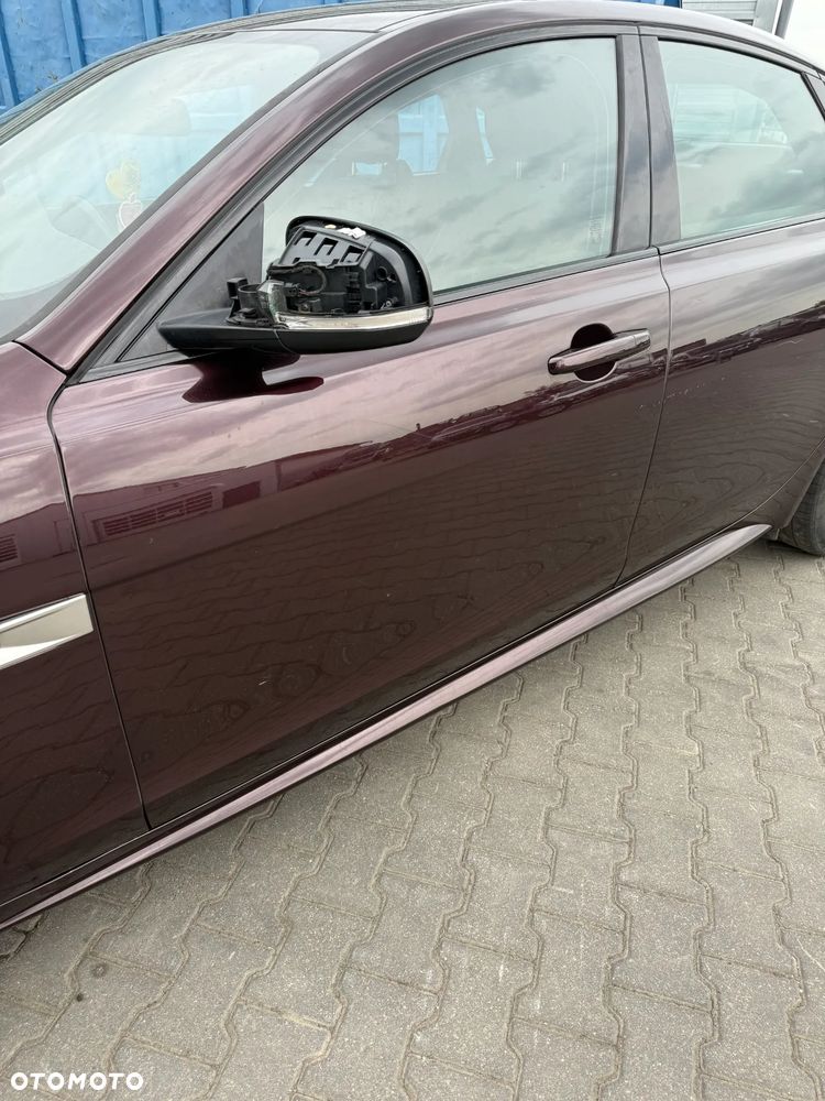 JAGUAR XF X260 CBR AURORA RED DRZWI LEWE PRZEDNIE KOMPLETNE