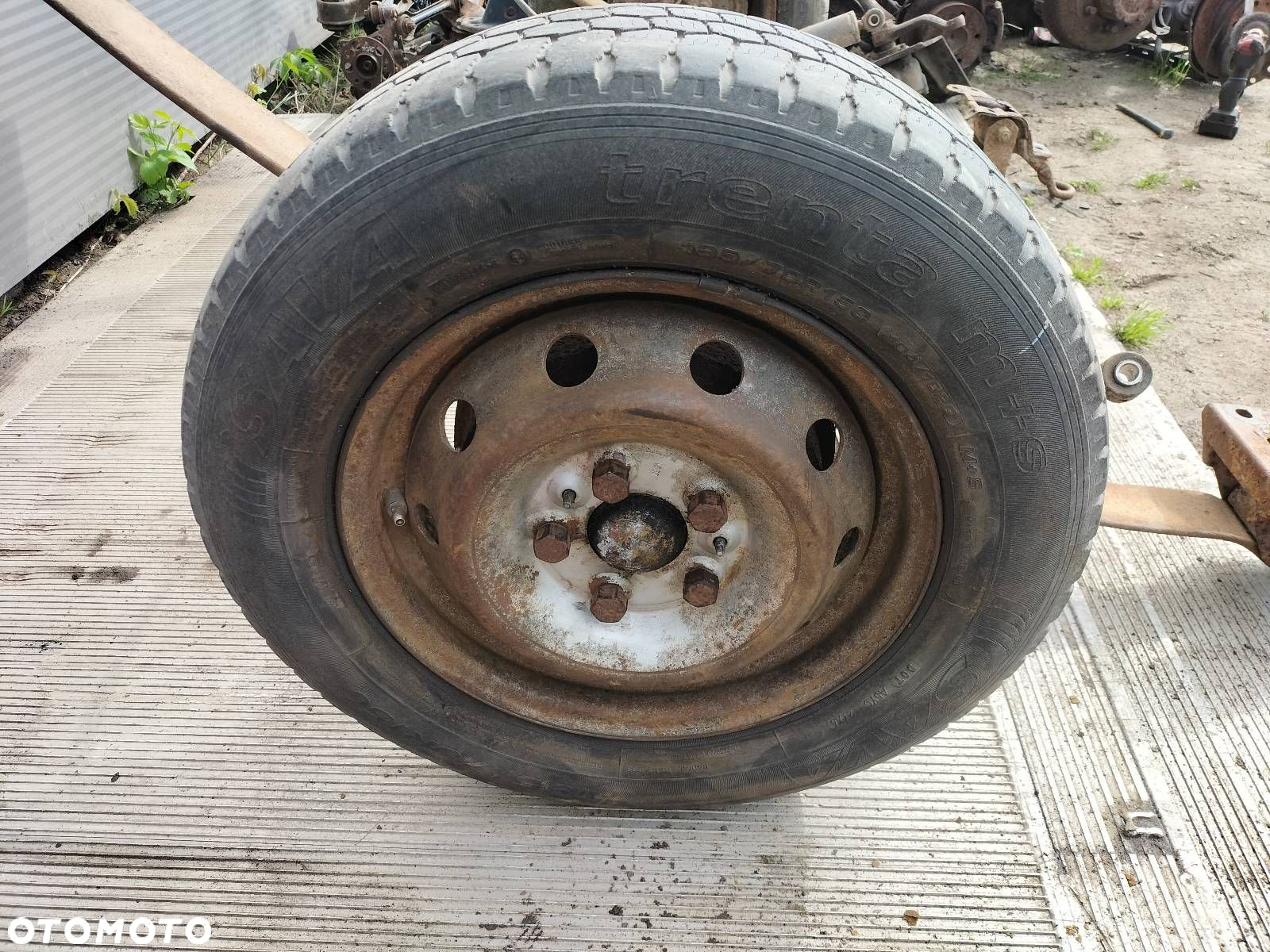 OŚ BELKA ZAWIESZENIA TYŁ + RESORY KOŁA NA PRZYCZEPKĘ CITROEN JUMPER I - 2