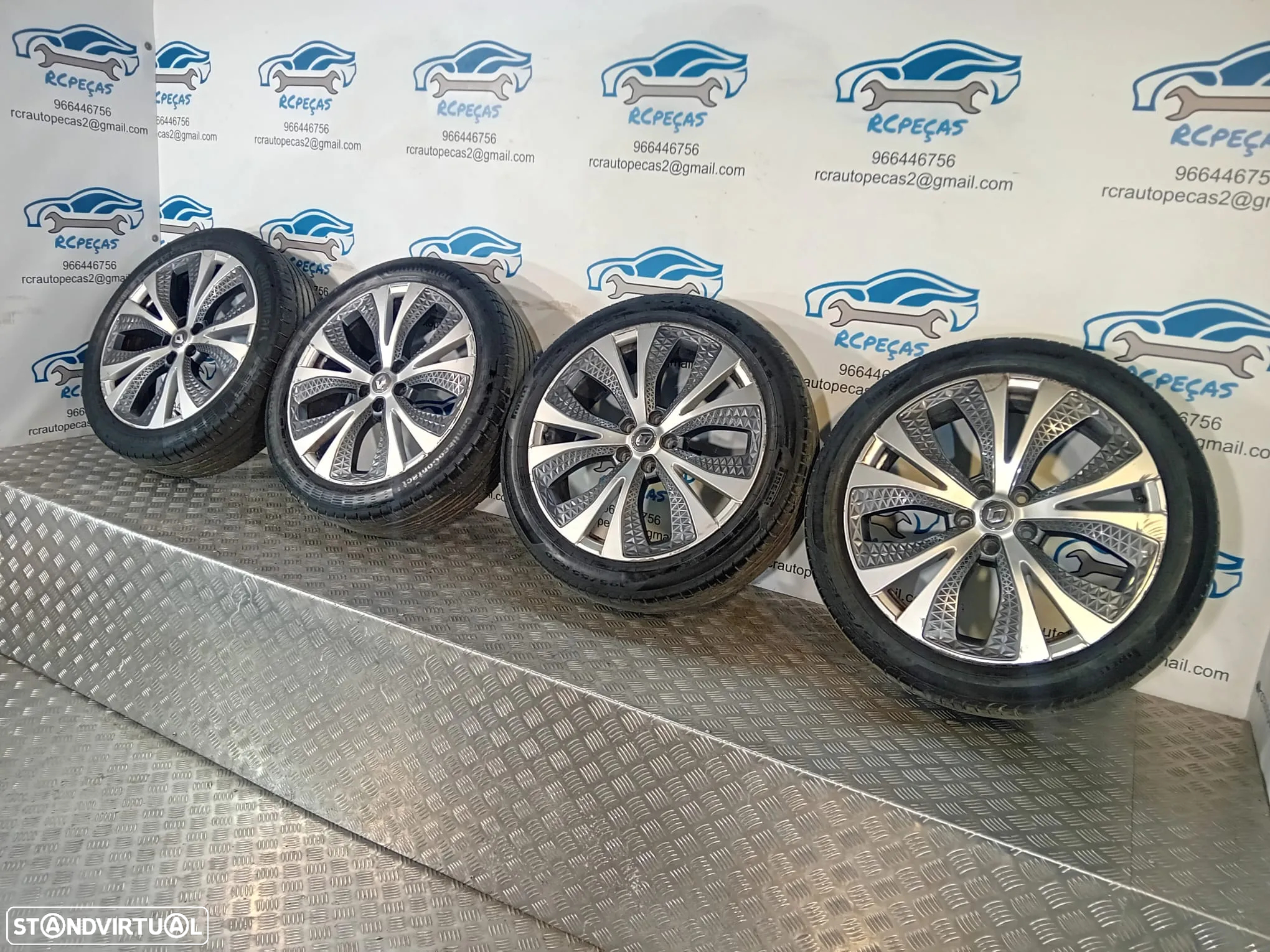 .Conjunto Jantes 20 Originais Renault Grand Scenic IV 4 6.5J ET33 5x114.3 - 3