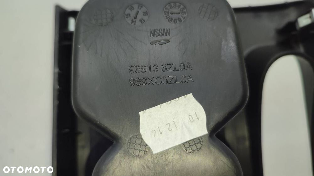 UCHWYT NA NAPOJE SCHOWEK TUNEL NISSAN PULSAR EUROPA CZARNY CHROM CUPHOLDER - 6