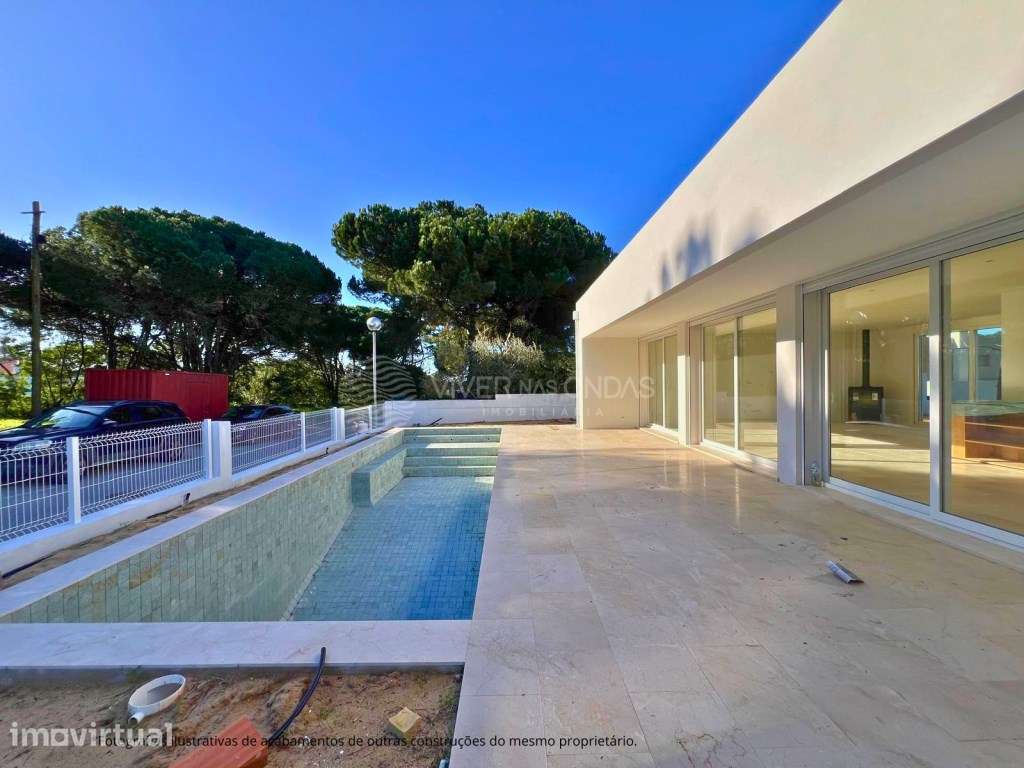 Moradia T3 térrea NOVA | Lote 501m2 | Lagoa de Albufeira | Sesimbra - Grande imagem: 5/35