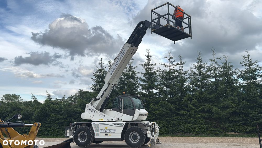 Manitou Ładowarka teleskopowa Manitou Mrt 2150 + Privilage Roto obrotowa 360 Pilot sterowanie radiowe Kosz Widły 2016/17 1840 2550 2540 silnik Mercedes 2150+ Merlo - 13