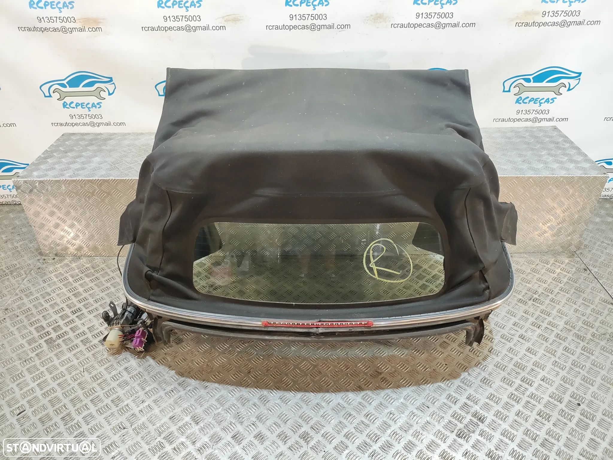 CAPOTA LONA PRETA ELETRICA ORIGINAL MINI COOPER D COOPER S MINI ONE R57 LCI CABRIO R57 VIDRO AQUECIDO - 1