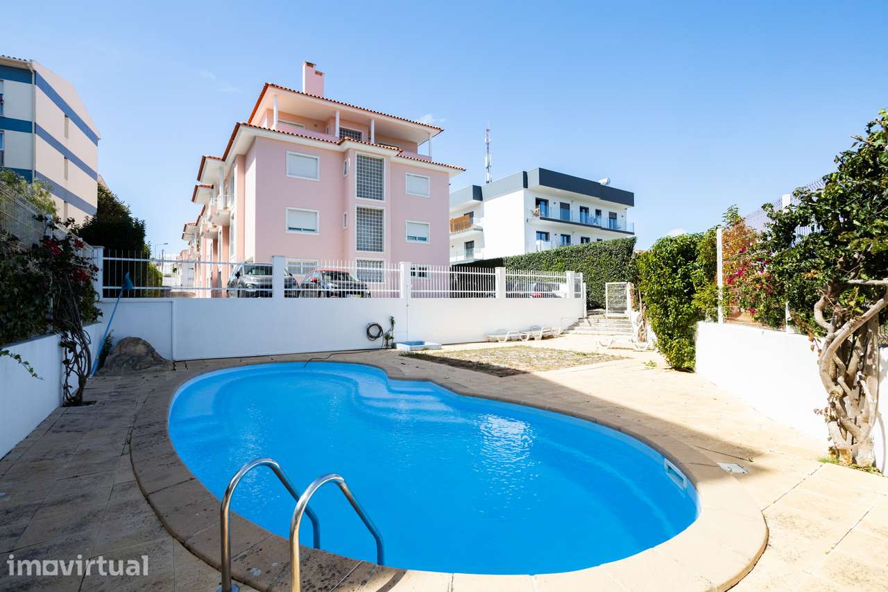 T3 em condomínio fechado com piscina, jardim e box com carregamento el - Grande imagem: 2/40