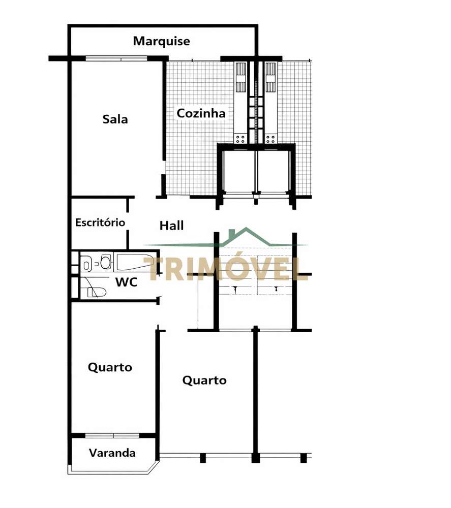 Apartamento T2+1 em São João da Madeira - Grande imagem: 2/9