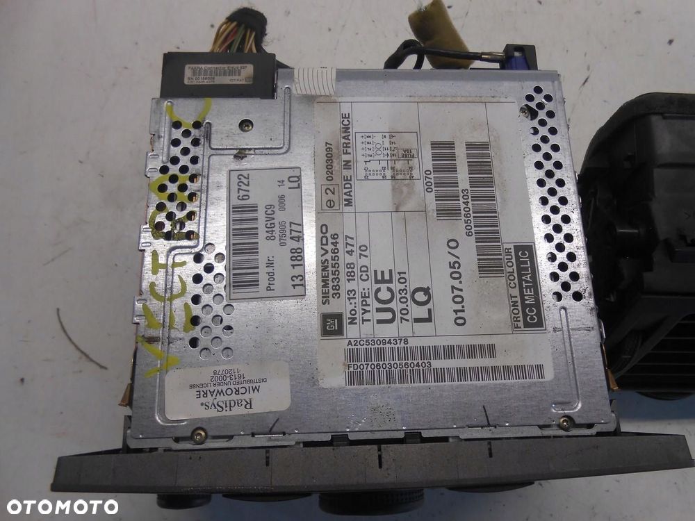 radio cd nawigacja wyświetlacz opel vectra c 13188477 383555646 13132282 # - 3