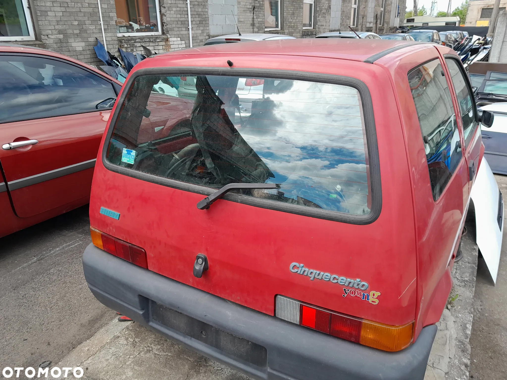 Klapa tylna pokrywa bagażnika FIAT Cinquecento 91-98r. - 2