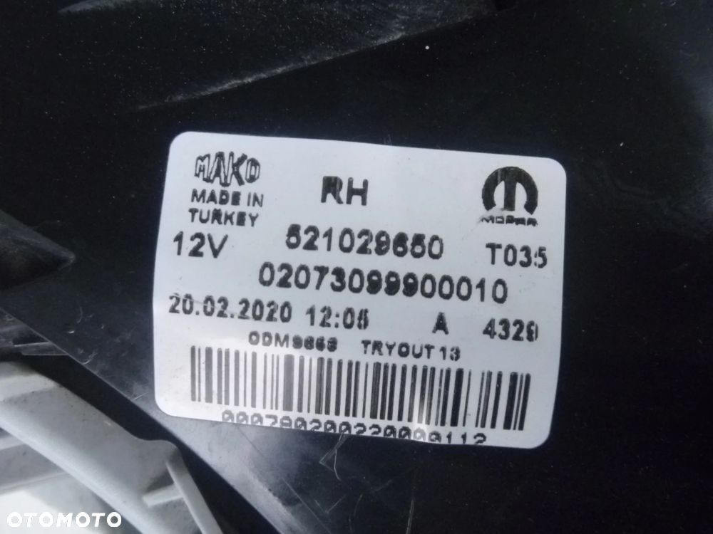 FIAT TIPO II SEDAN LAMPA PRAWA TYLNA 521029650 - 3