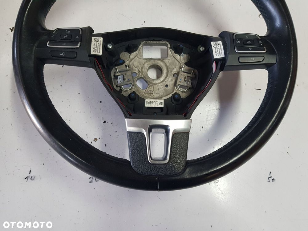 VW PASSAT B7 10-14r PASSAT CC GOLF VI KIEROWNICA SKÓRZANA 3C8419091BE - 7