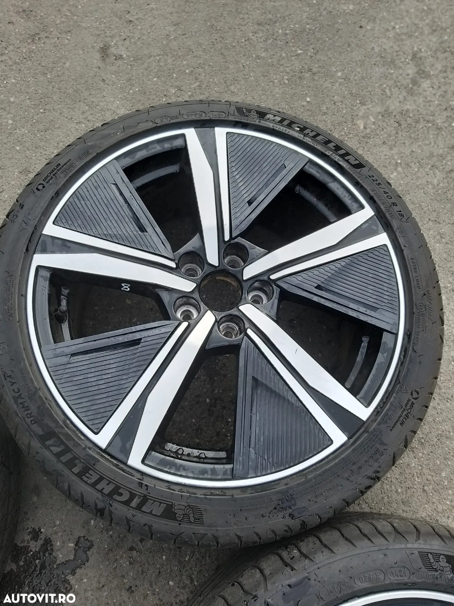 Vand Set 4 x Jante pentru Peugeot 308, Jante Aliaj Cu Cauciucuri Michelin 225/40R18, cod: 9835058180 - 5
