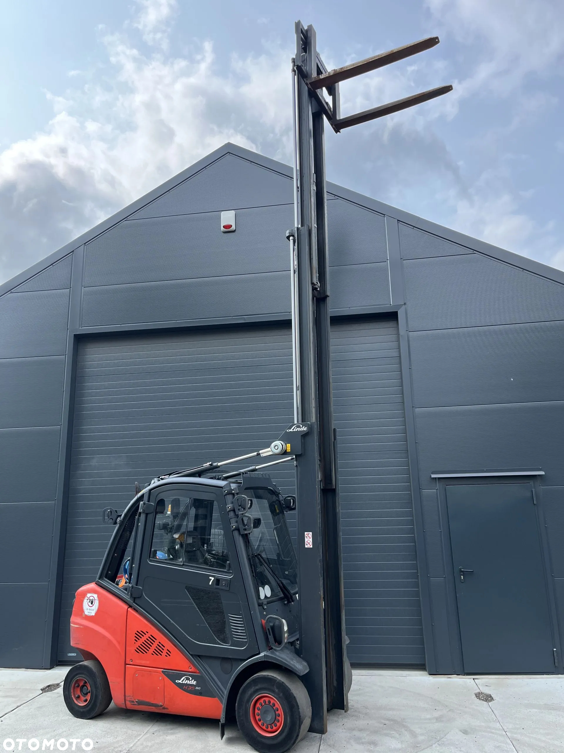 Linde H35-T Gaz LPG TRIPLEX kabina przesuw boczny  oświetlenie drogowe - 3