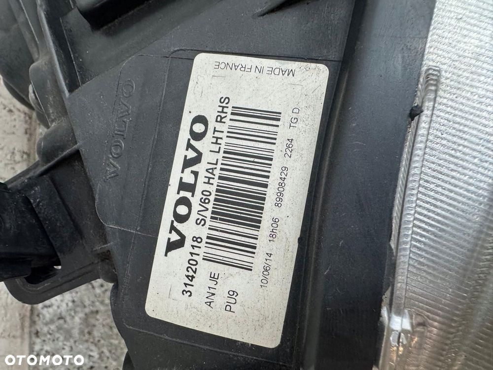 lampa prawy przód volvo s60 ii 2011-2018 v60 31420118 - 8