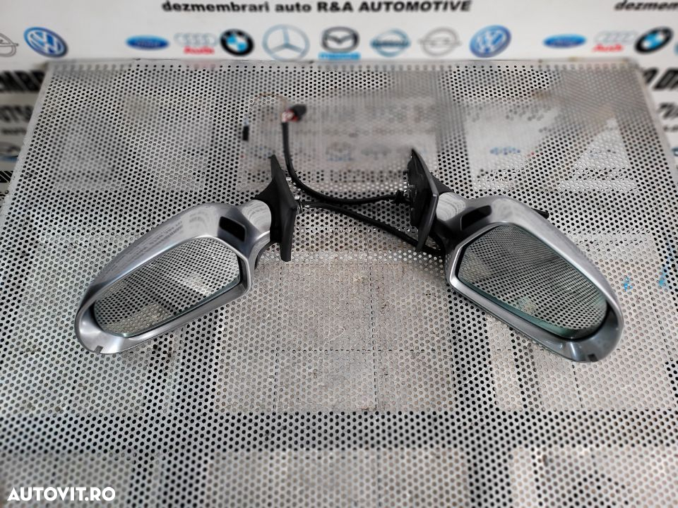 Oglinzi Oglinda Stanga Dreapta Audi A5 S5 RS5 Pliabile Side Assist Originale Crom Aluminiu - 7