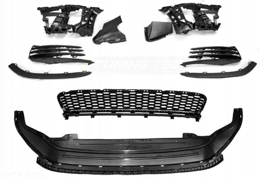 Zderzak Przod kpl kratki spoiler pdc GTI GTD look Vw Golf VII 7 5g0 2013-17 - 3