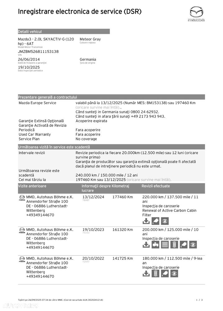 Mazda 3 SKYACTIV-G 120 Automatik Center-Line - 27