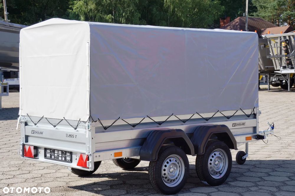Zaslaw 2 osie, przyczepa towarowa MOCNA I SOLDNA DMC 750 KG - 27