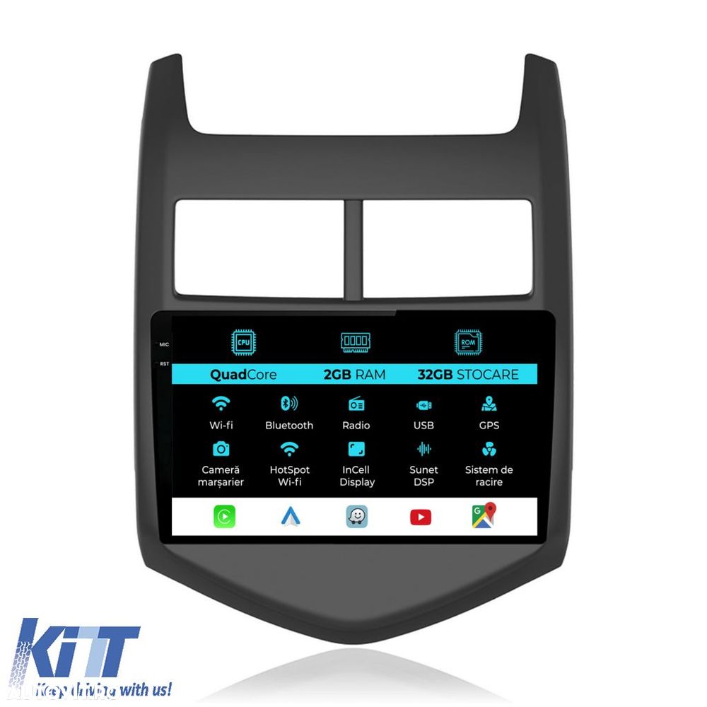 Navigatie Dedicata Chevrolet Aveo (2012-2014), Incell 9Inch, 2Gb Ram, - 1