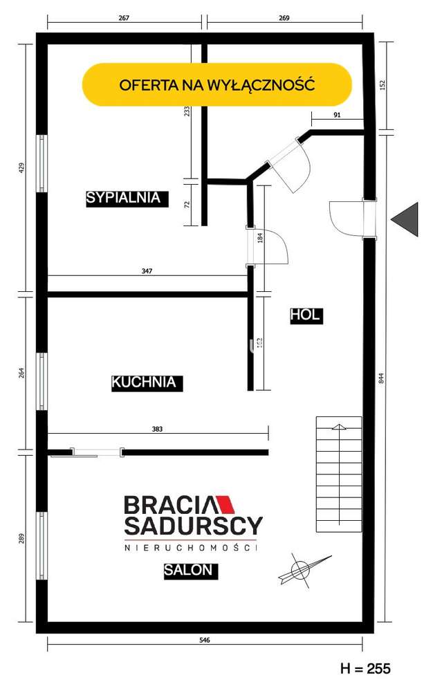 Dwupoziomowe mieszkanie 70 m² w granicy Krakowa - Pełny obrazek: 3/20
