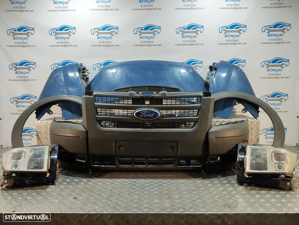 FRENTE COMPLETA FORD TRANSIT VII 7 MK7 FM FN FF ANO 2008 A 2013  CAPOT PARACHOQUES GUARDA-LAMAS OTICAS RADIADOR VENTILADOR FRENTE FIBRA REFORÇO - 8