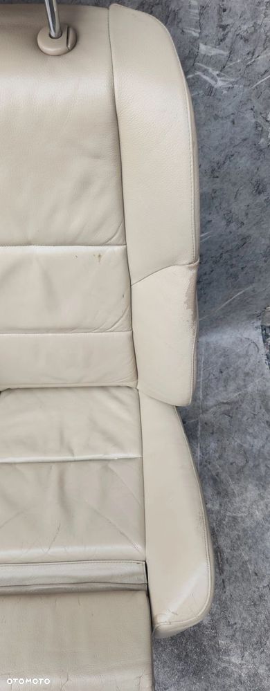 FOTEL PRAWY PRZÓD PRZEDNI SPORT KREMOWA/BEŻOWA SKÓRA BMW E60 E61 - 3