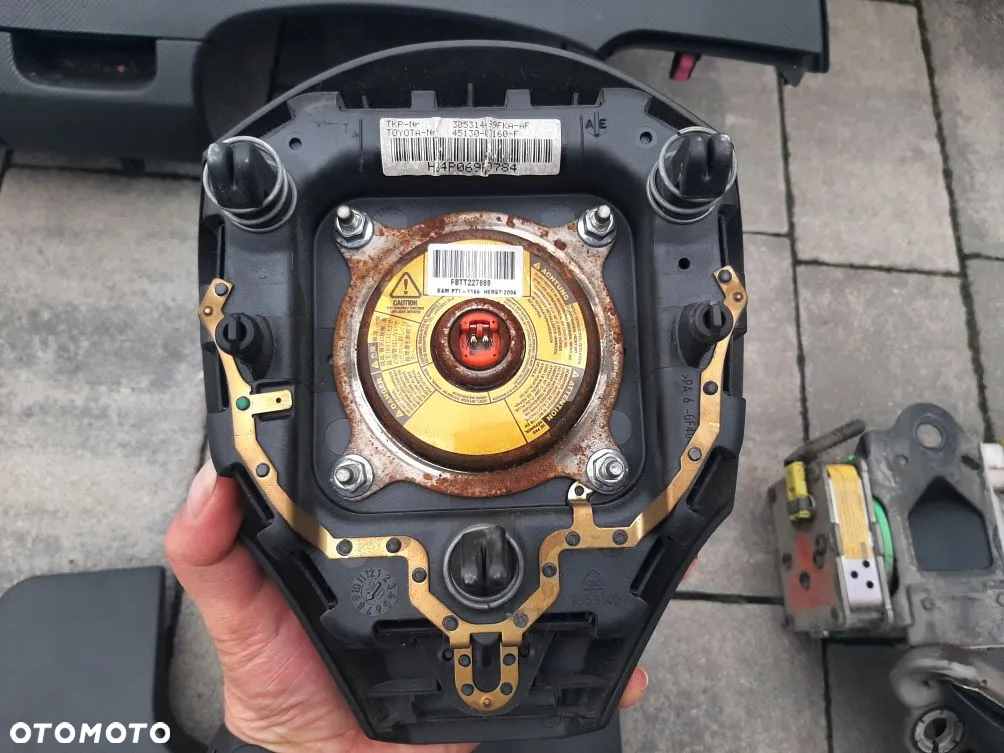 PODUSZKI AIRBAG DESKA KOKPIT TOYOTA YARIS II 2006-2011r - 4