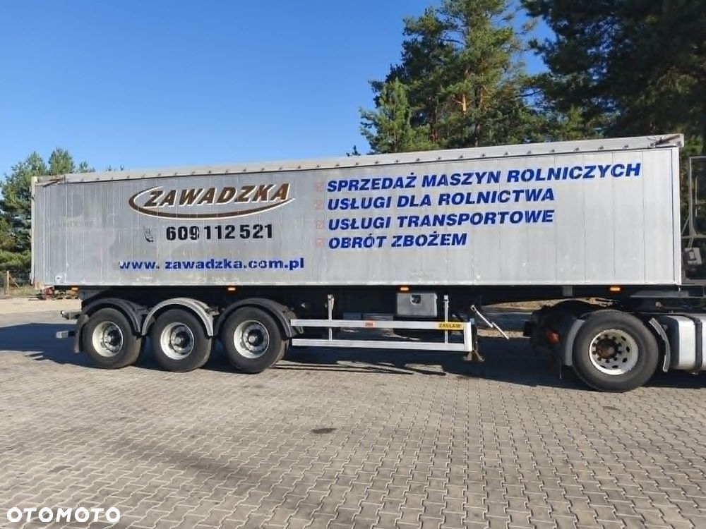 Zaslaw wywrotka 45m3 góra aluminiowa, rama stalowa, Osie Bpw, hamulce bebnowe, os podnoszona - 3