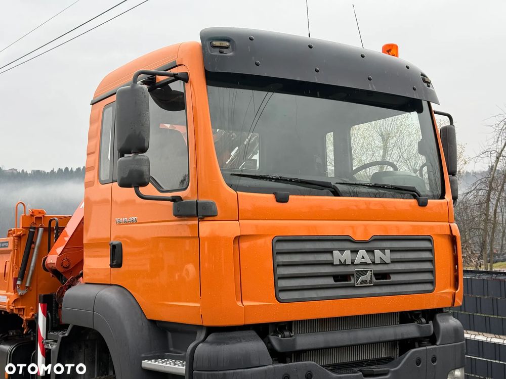 MAN * MAN 18 480 * KIPER WYWROTKA * 4x4 * HDS ATLAS 85* STAN BARDZO DOBRY * Sprowadzony - 27