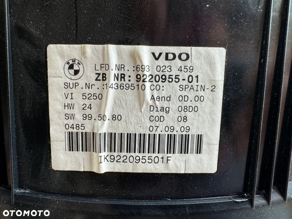 Licznik BMW E90 E91 14369510 9220955 Benzyna - 3