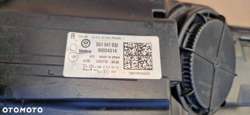 VW GOLF 7 VII 5G1 LAMPA PRZEDNIA PRAWA PRZÓD XENON 2012-2017 - 10