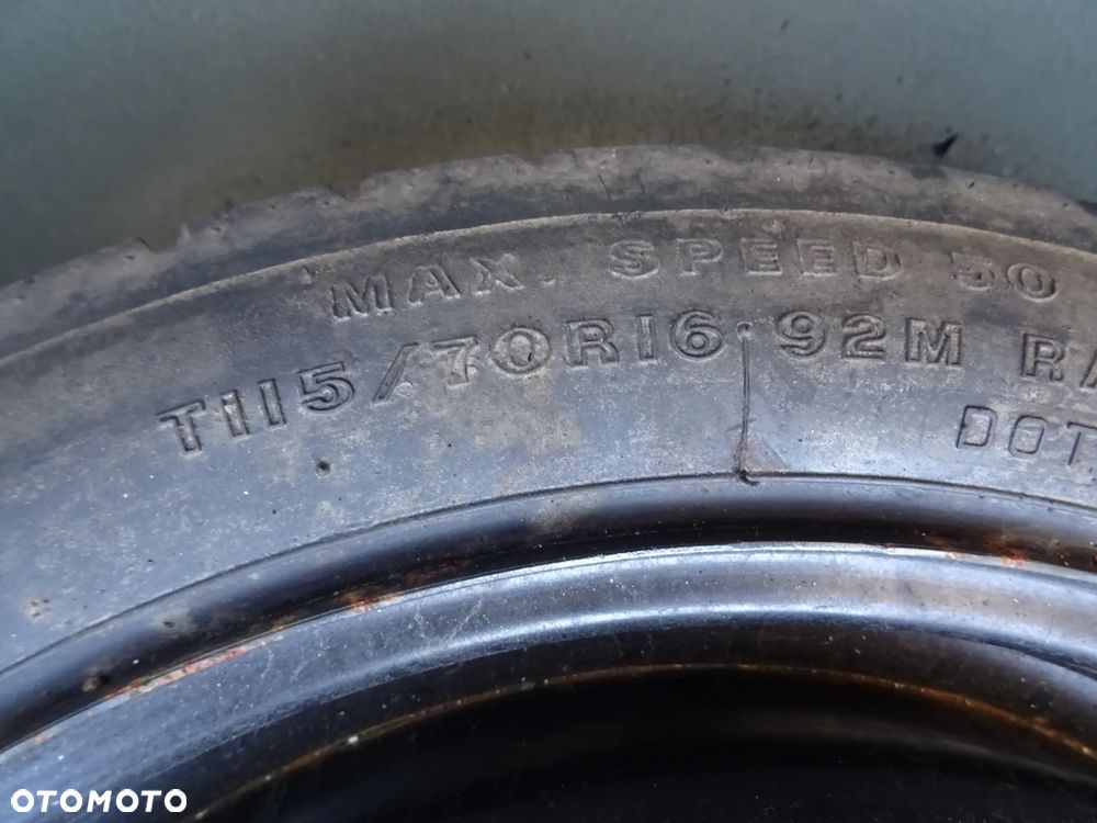 KOŁO 16 CALI ZAPAS DOJAZDOWE ZAPASOWE NARZĘDZIA VECTRA C SIGNUM ASTRA ZAFIRA OMEGA 5X110 - 6