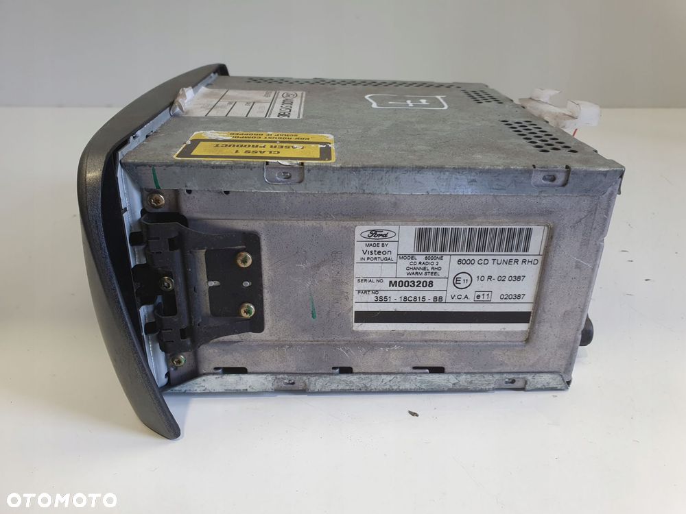Ford Focus mk1 Transit mk6 RADIOODTWATRZACZ CD radio 6000CD 3S51-18C815-BB - 5