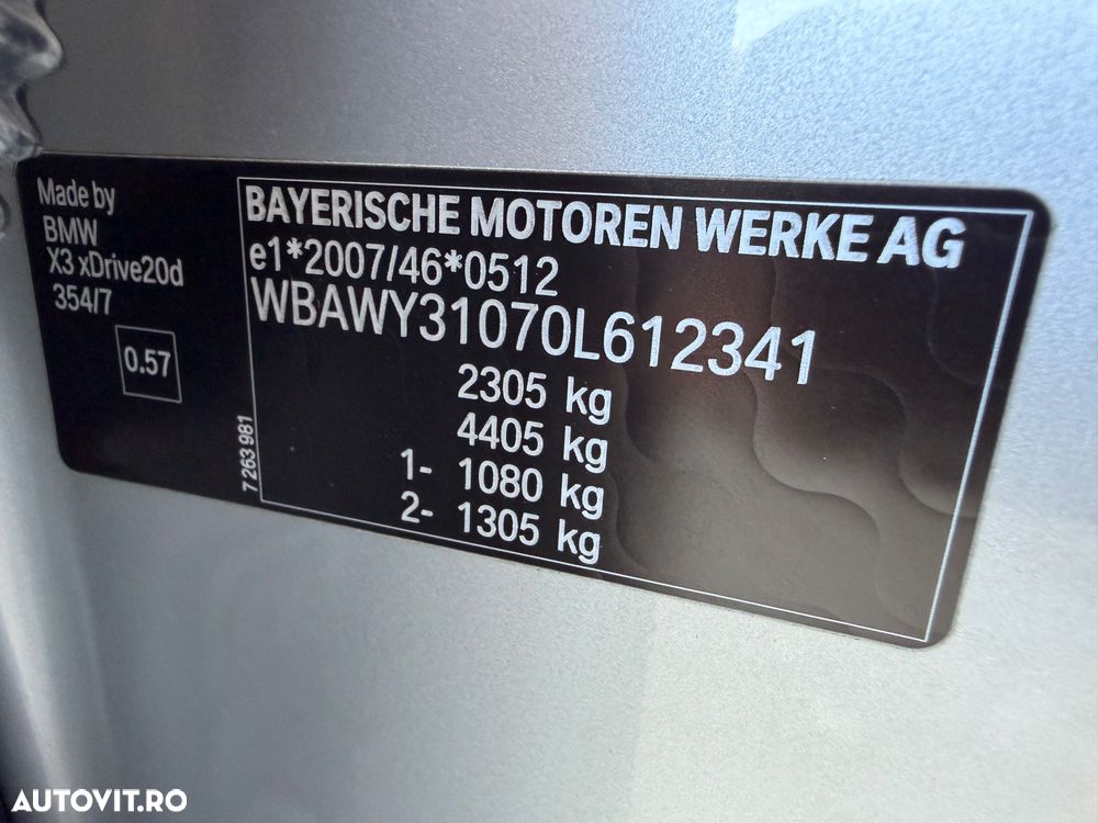 BMW X3 xDrive20d Blue Performance - 16