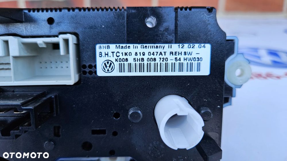 VW Golf V 5 1K Panel klimatyzacji Sterowanie nawiewem Panel - 5
