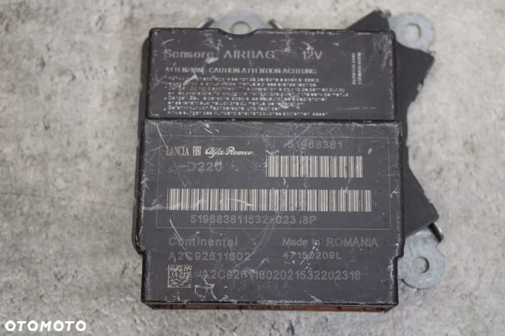 CENTRALKA SENSOR AIRBAG FIAT 500L 51968381 - 1