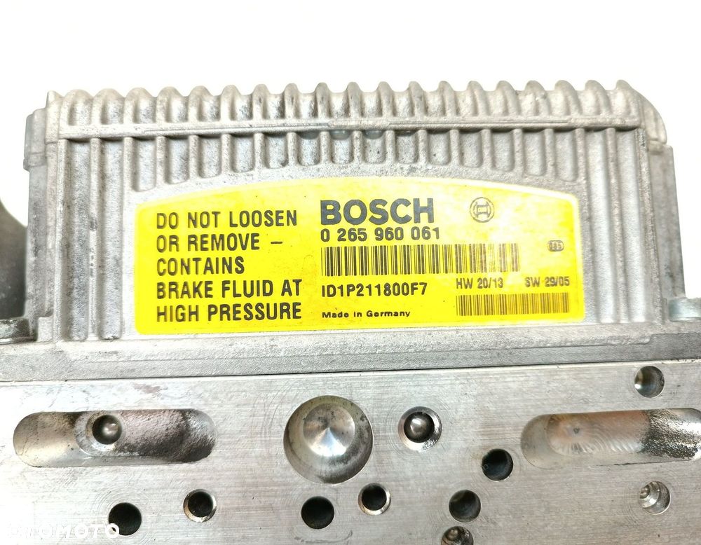 POMPA ABS SBC MERCEDES W211 W230 0265960061 A0094312712 0265254013 - 8