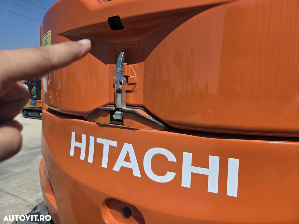 Hitachi ZX85-6, 2022, 2.787h, CUPLA RAPIDA HIDRAULICA+3 cupe NOI, adanc sapare 5m, latime 2,3m, senile cauciuc 80% ok doar 444h deplasare, inst picon pe brate, aer cond, camera spate, scaun incalzit, LAMA NIVELARE, Masa 8,5t, leasing, PROMOTIE 62.900Eur+Tva - 25