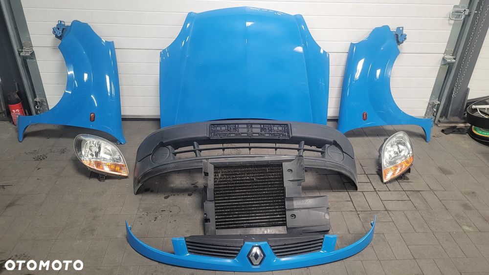 Renault Kangoo I lift 04r 1.5 DCI Maska blotniki lampy zderzak zestaw - 1