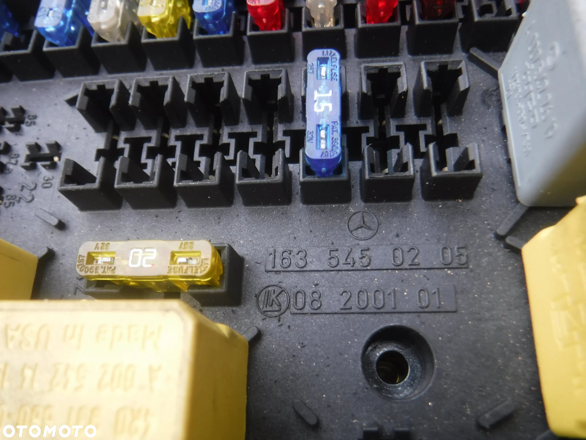 Mercedes ML W163 2.7 skrzynka bezpiecznikow BSI 1635450205 - 2