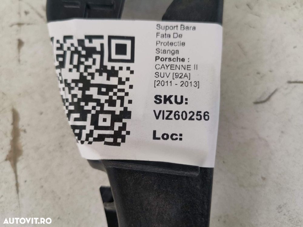Suport Bara Fata De Protectie Stanga Porsche  Cayenne 958 2010 2011 20 - 8