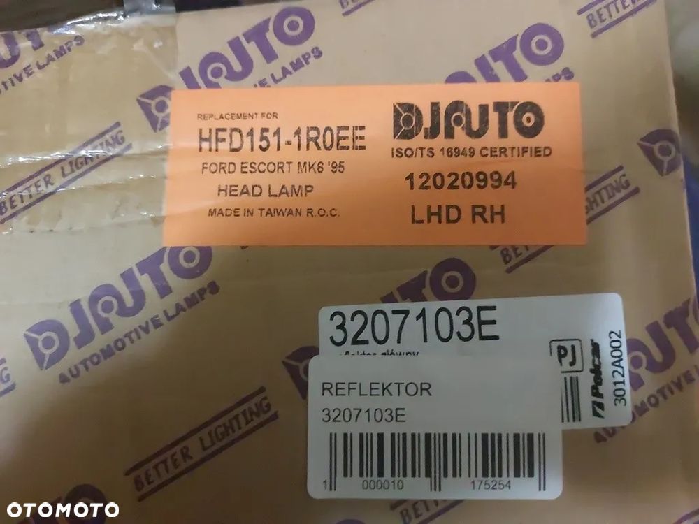 Reflektor prawy pasuje do Ford Escort - 2