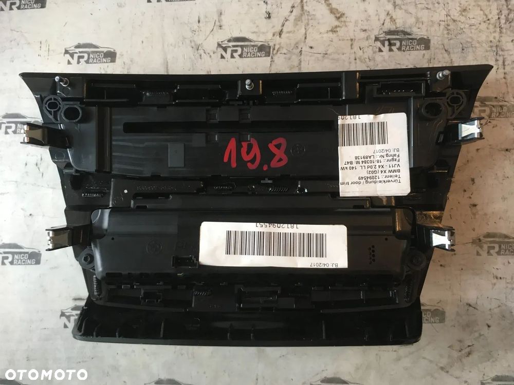 PANEL KLIMATYZACJI RADIA BMW X2 F39 X1 F48 2 F45 F46 9371457 9371460 - 9