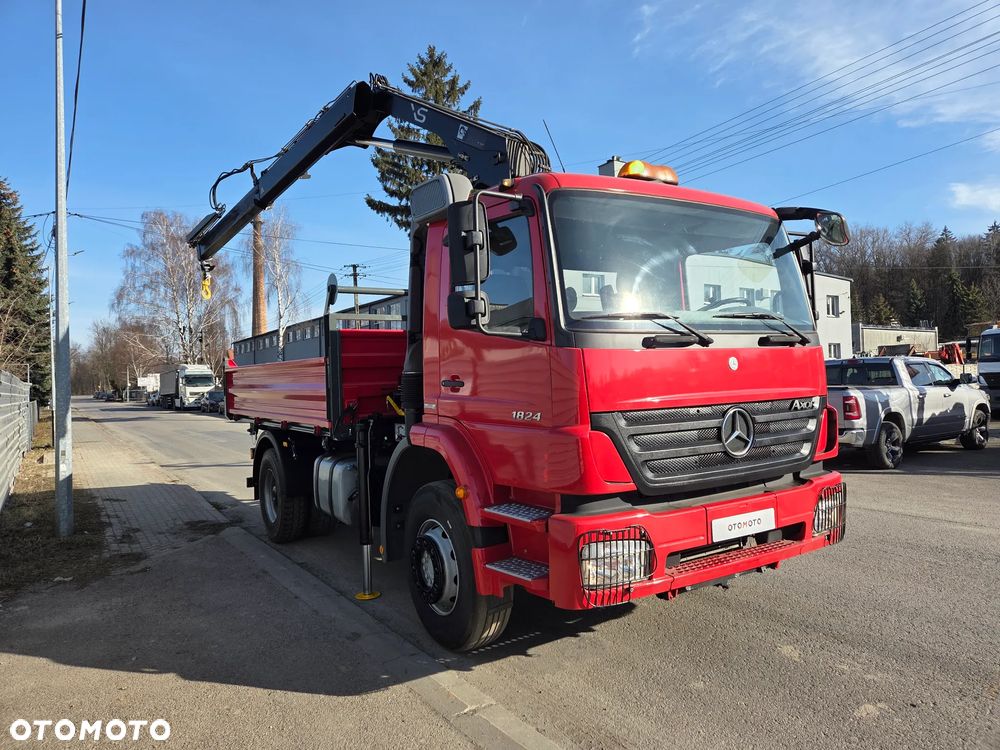 Mercedes-Benz AXOR 1824 // HIAB 122 HDS DŹWIG ŻURAW // NOWY KIPER WYWROTKA 3str // NOWE UDT W CENIE // MOŻLIWY ROTATOR WIDŁY CHWYTAK CZERPAK - 9